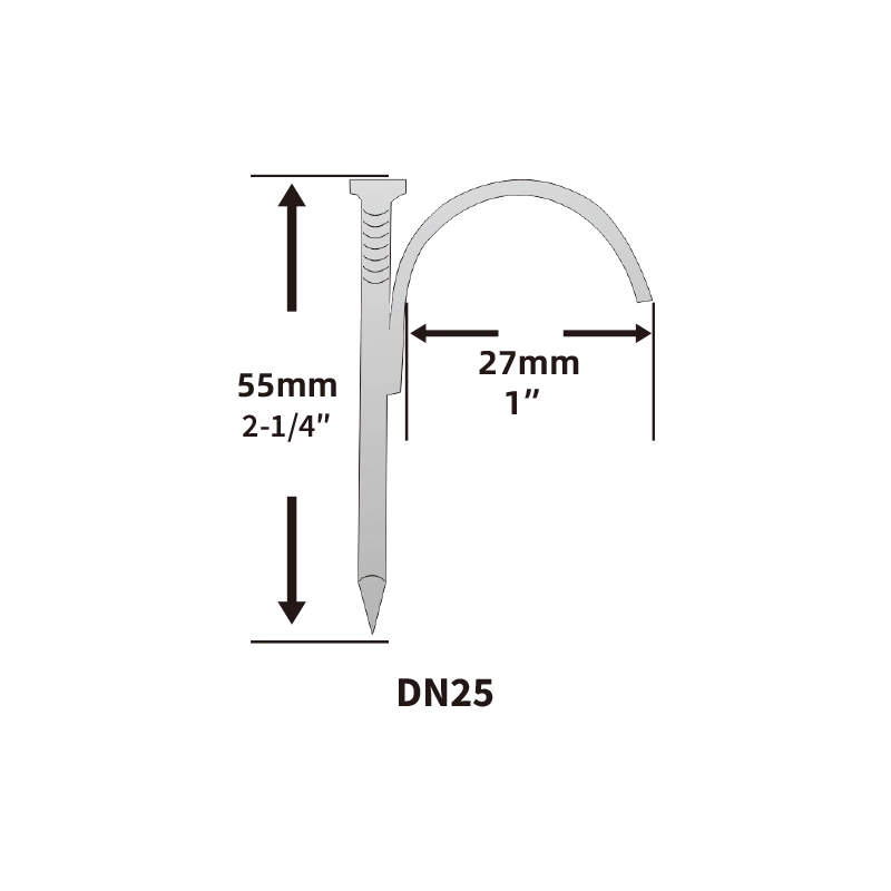 J hook nails 25mm specification