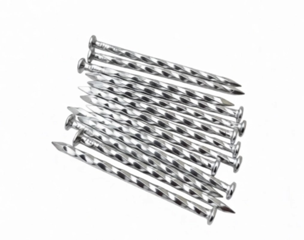 concrete nails angular spiral